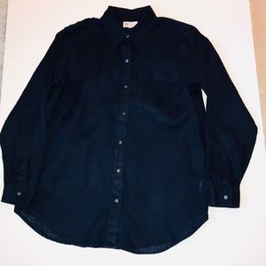GAP Navy Linen Shirt